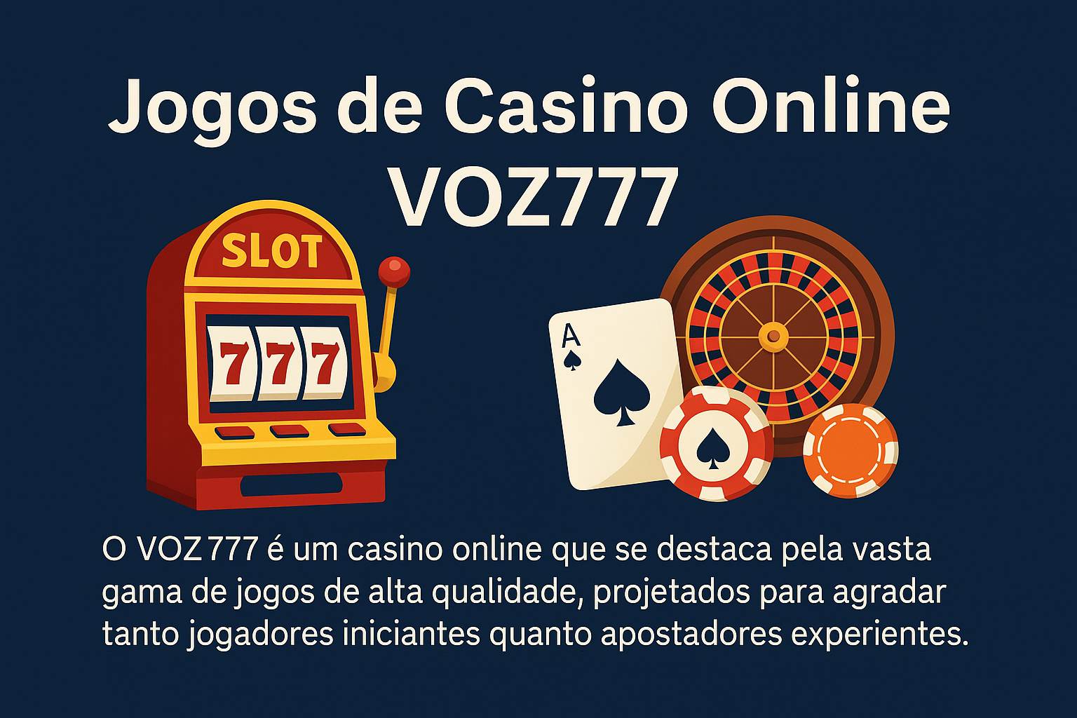 Jogos de cassino online VOZ777