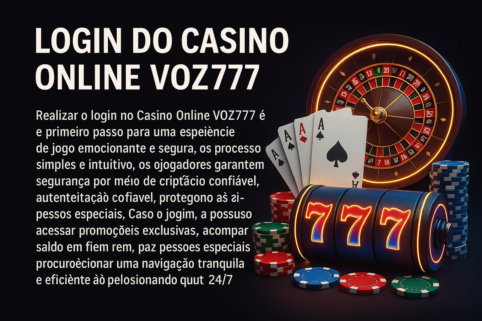 Login no Cassino VOZ777